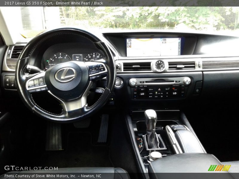 Eminent White Pearl / Black 2017 Lexus GS 350 F Sport