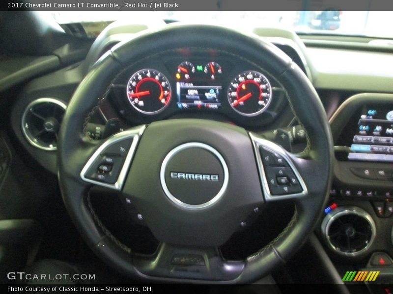 Red Hot / Jet Black 2017 Chevrolet Camaro LT Convertible