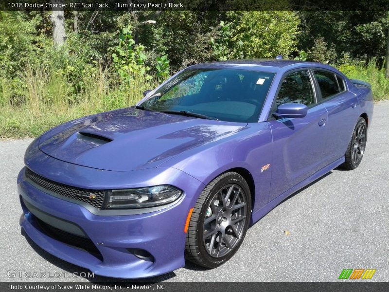 Plum Crazy Pearl / Black 2018 Dodge Charger R/T Scat Pack