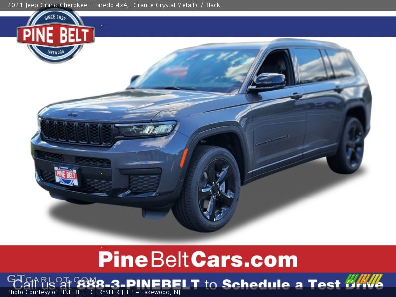Granite Crystal Metallic / Black 2021 Jeep Grand Cherokee L Laredo 4x4