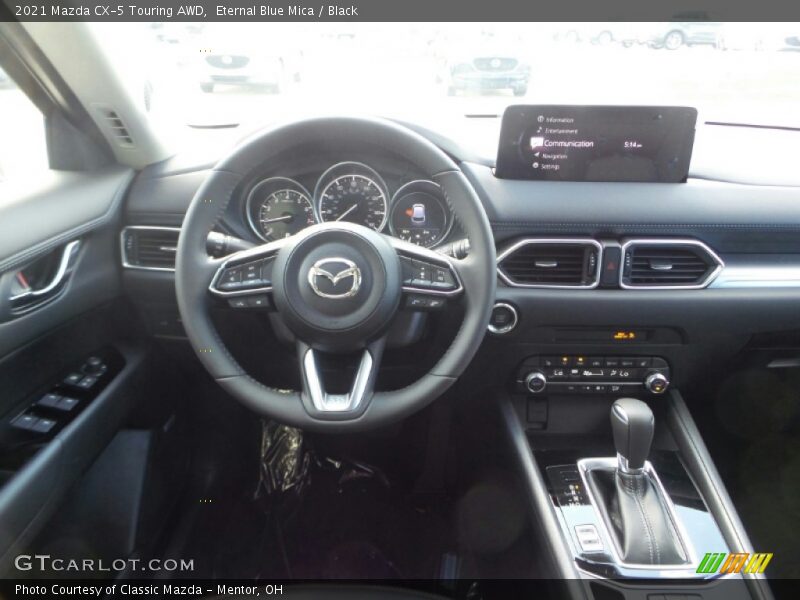 Eternal Blue Mica / Black 2021 Mazda CX-5 Touring AWD