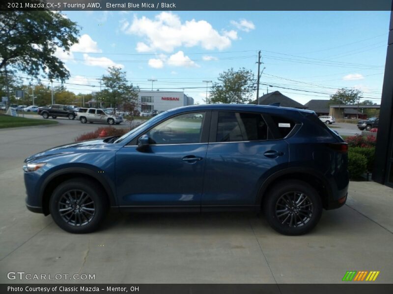 Eternal Blue Mica / Black 2021 Mazda CX-5 Touring AWD