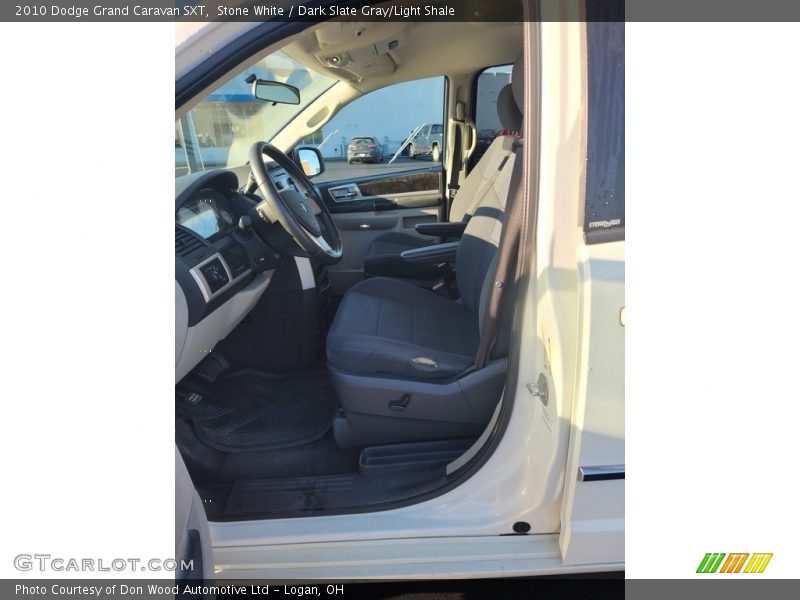 Stone White / Dark Slate Gray/Light Shale 2010 Dodge Grand Caravan SXT