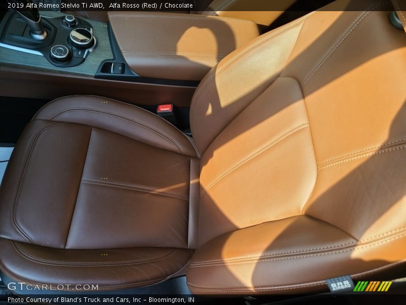 Alfa Rosso (Red) / Chocolate 2019 Alfa Romeo Stelvio Ti AWD