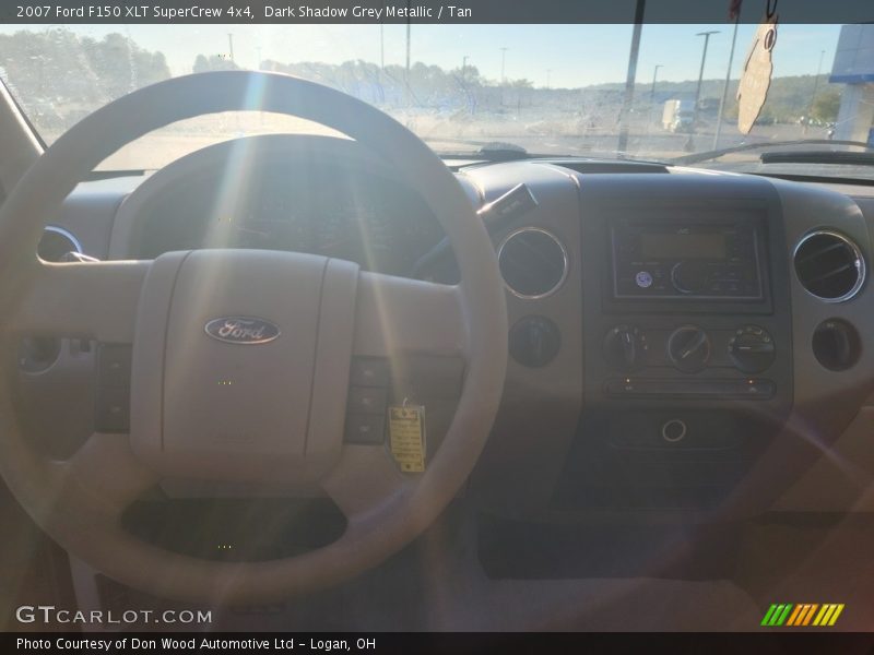 Dark Shadow Grey Metallic / Tan 2007 Ford F150 XLT SuperCrew 4x4