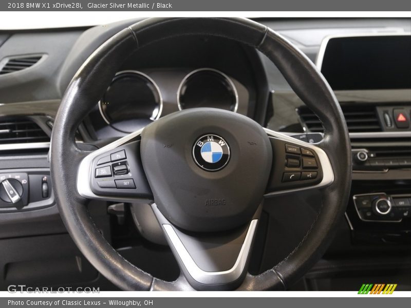 Glacier Silver Metallic / Black 2018 BMW X1 xDrive28i
