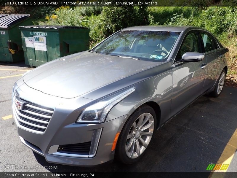 Phantom Gray Metallic / Light Platinum/Jet Black Accents 2018 Cadillac CTS Luxury AWD