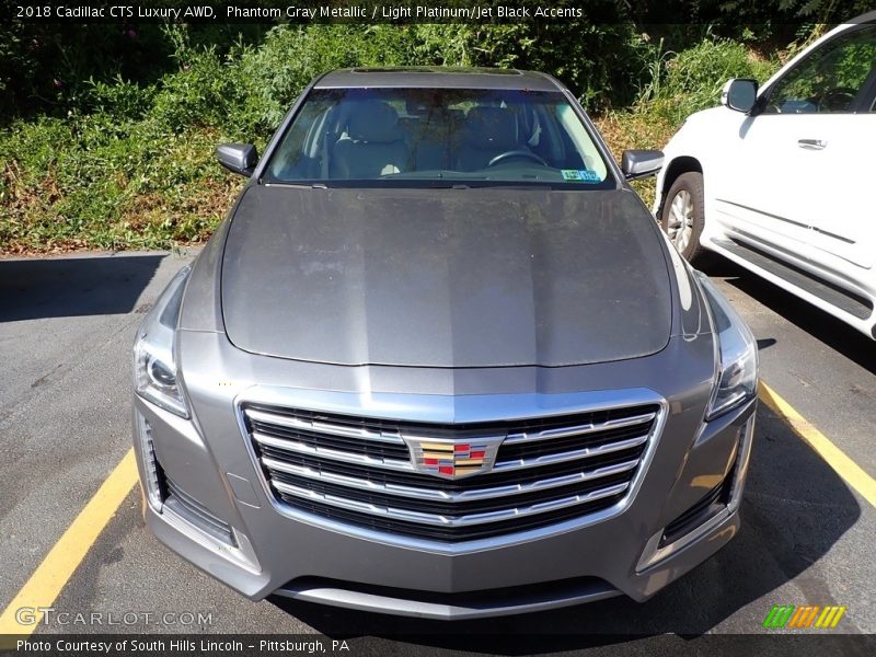 Phantom Gray Metallic / Light Platinum/Jet Black Accents 2018 Cadillac CTS Luxury AWD