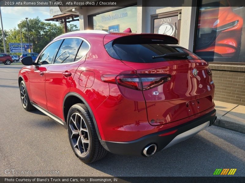 Alfa Rosso (Red) / Chocolate 2019 Alfa Romeo Stelvio Ti AWD