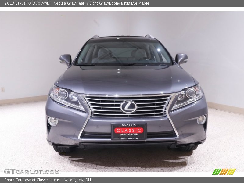 Nebula Gray Pearl / Light Gray/Ebony Birds Eye Maple 2013 Lexus RX 350 AWD