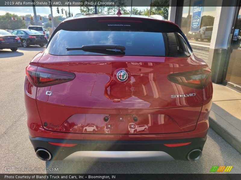 Alfa Rosso (Red) / Chocolate 2019 Alfa Romeo Stelvio Ti AWD