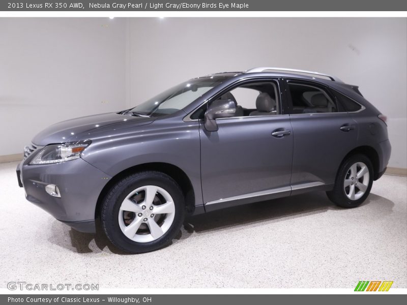 Nebula Gray Pearl / Light Gray/Ebony Birds Eye Maple 2013 Lexus RX 350 AWD
