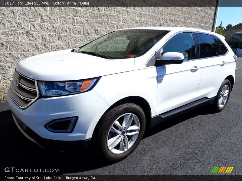 Oxford White / Dune 2017 Ford Edge SEL AWD