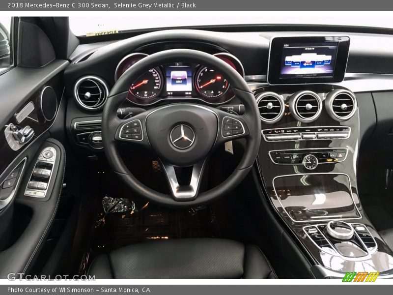 Selenite Grey Metallic / Black 2018 Mercedes-Benz C 300 Sedan