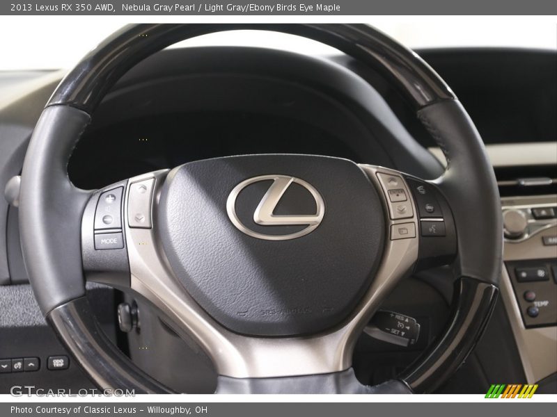 Nebula Gray Pearl / Light Gray/Ebony Birds Eye Maple 2013 Lexus RX 350 AWD