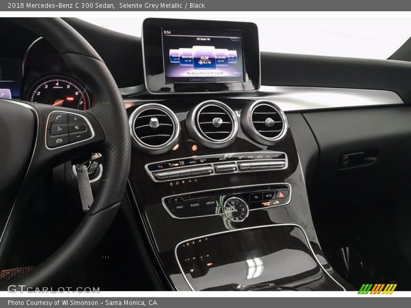 Selenite Grey Metallic / Black 2018 Mercedes-Benz C 300 Sedan