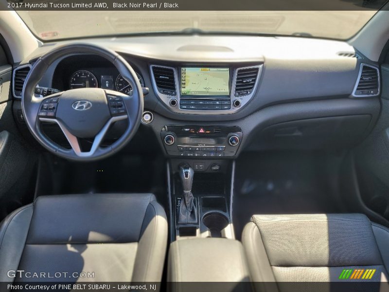 Black Noir Pearl / Black 2017 Hyundai Tucson Limited AWD