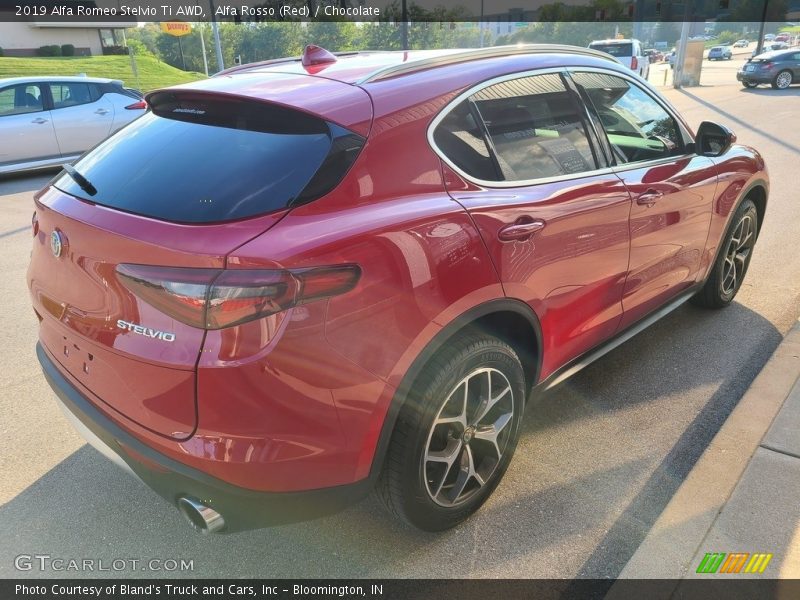 Alfa Rosso (Red) / Chocolate 2019 Alfa Romeo Stelvio Ti AWD