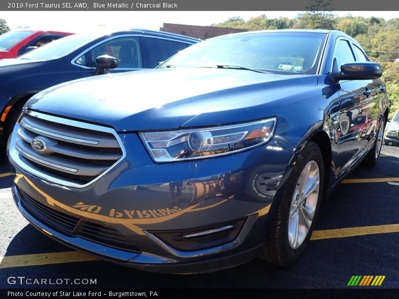 Blue Metallic / Charcoal Black 2019 Ford Taurus SEL AWD