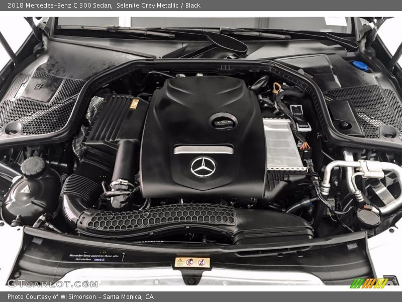 Selenite Grey Metallic / Black 2018 Mercedes-Benz C 300 Sedan