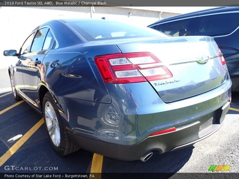 Blue Metallic / Charcoal Black 2019 Ford Taurus SEL AWD