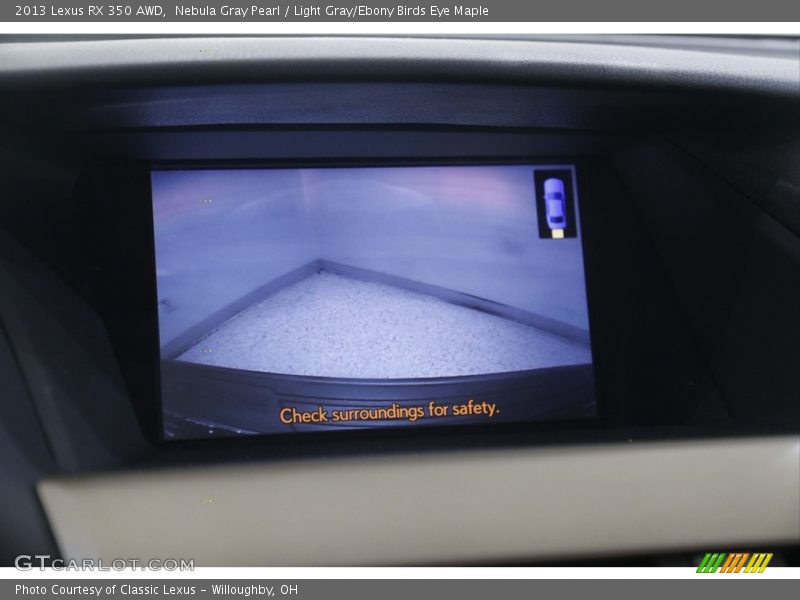 Nebula Gray Pearl / Light Gray/Ebony Birds Eye Maple 2013 Lexus RX 350 AWD