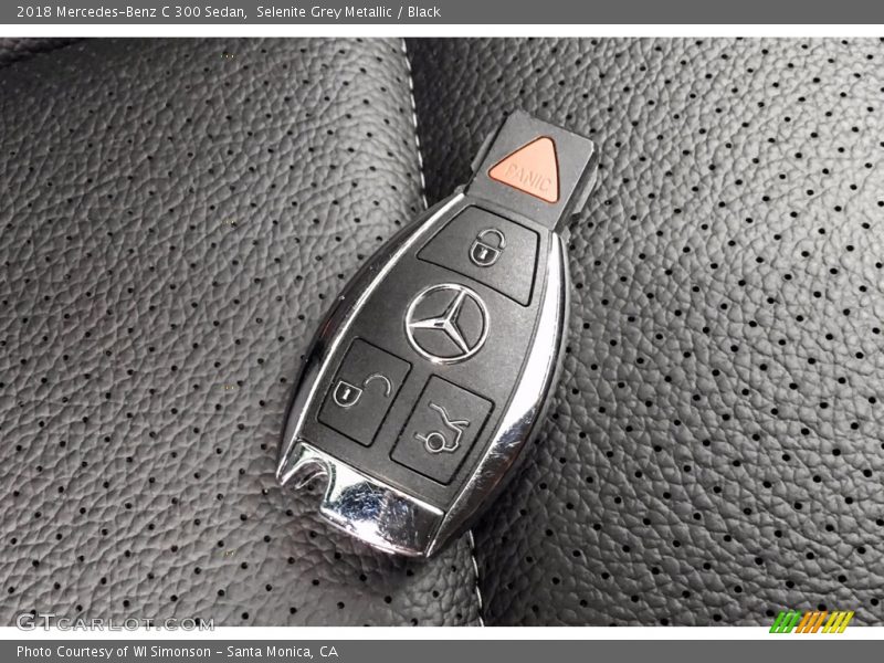 Selenite Grey Metallic / Black 2018 Mercedes-Benz C 300 Sedan