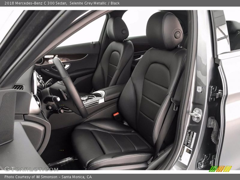 Selenite Grey Metallic / Black 2018 Mercedes-Benz C 300 Sedan