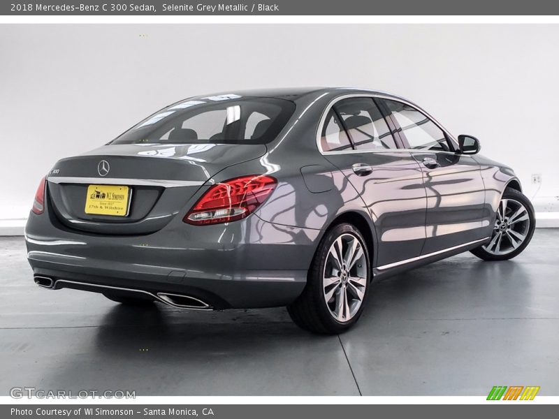 Selenite Grey Metallic / Black 2018 Mercedes-Benz C 300 Sedan