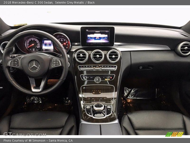 Selenite Grey Metallic / Black 2018 Mercedes-Benz C 300 Sedan