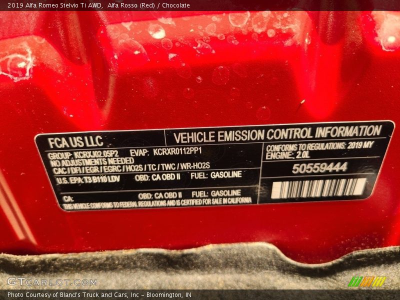 Alfa Rosso (Red) / Chocolate 2019 Alfa Romeo Stelvio Ti AWD