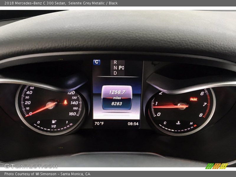 Selenite Grey Metallic / Black 2018 Mercedes-Benz C 300 Sedan