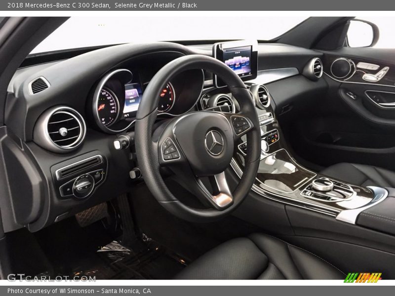 Selenite Grey Metallic / Black 2018 Mercedes-Benz C 300 Sedan