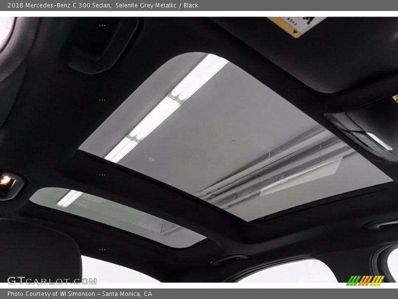 Selenite Grey Metallic / Black 2018 Mercedes-Benz C 300 Sedan