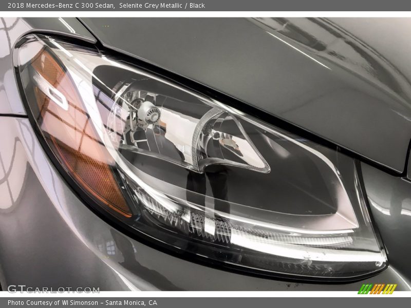 Selenite Grey Metallic / Black 2018 Mercedes-Benz C 300 Sedan
