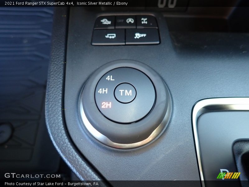 Controls of 2021 Ranger STX SuperCab 4x4