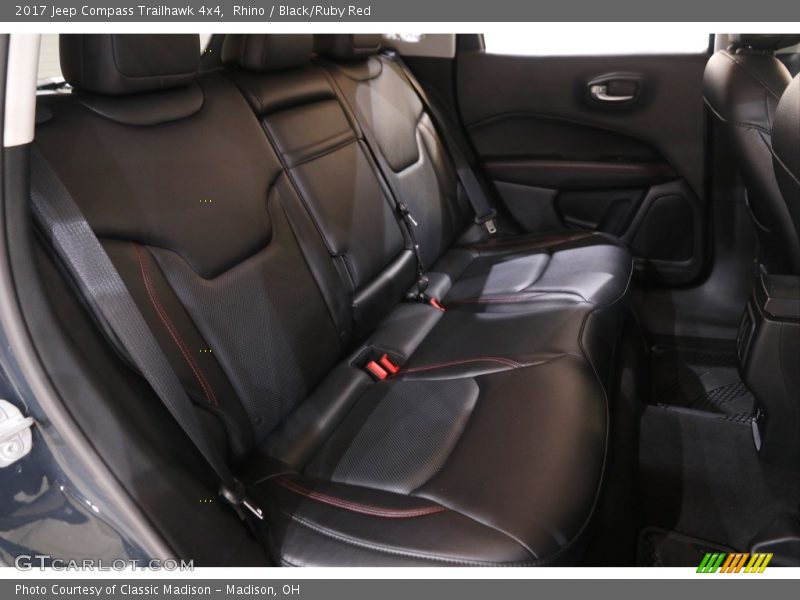 Rhino / Black/Ruby Red 2017 Jeep Compass Trailhawk 4x4