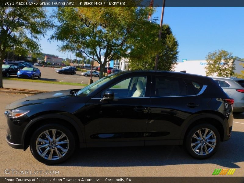 Jet Black Mica / Parchment 2021 Mazda CX-5 Grand Touring AWD