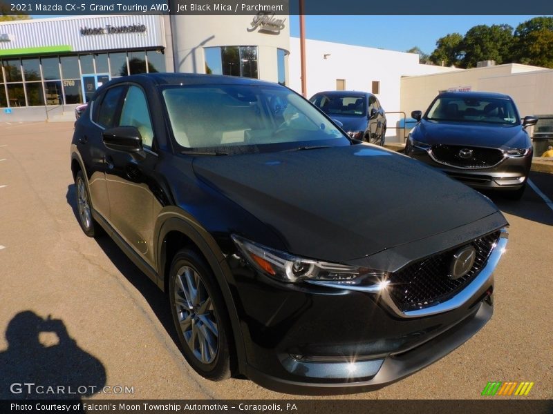 Jet Black Mica / Parchment 2021 Mazda CX-5 Grand Touring AWD