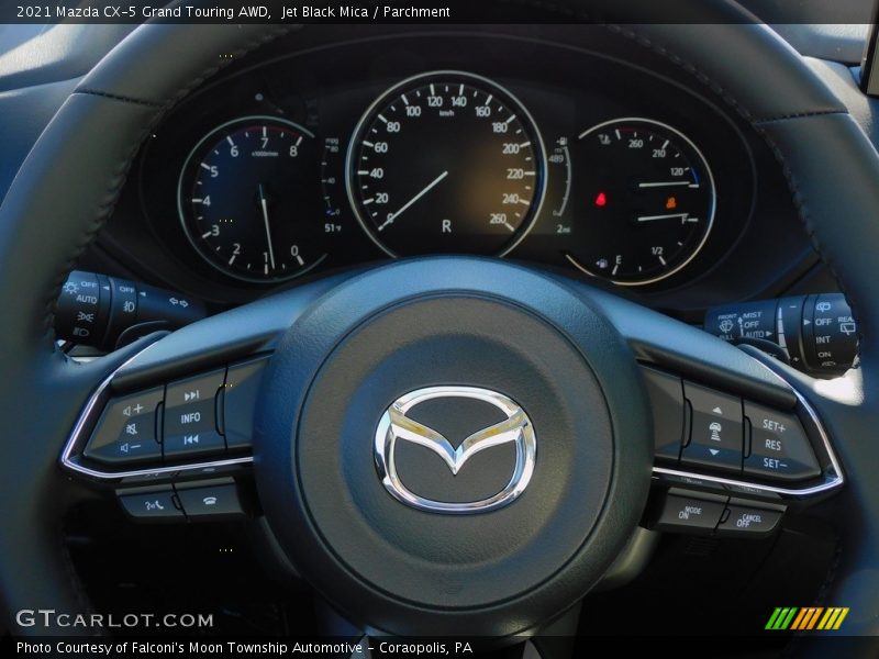 Jet Black Mica / Parchment 2021 Mazda CX-5 Grand Touring AWD