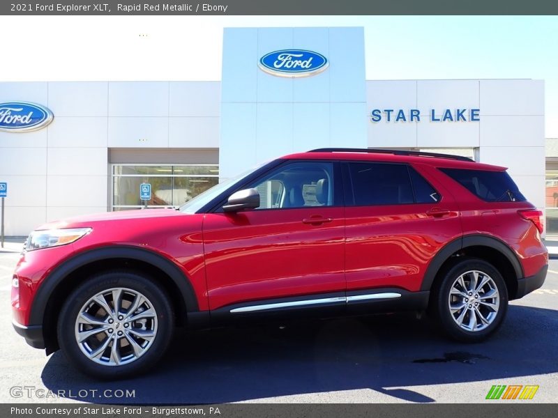 Rapid Red Metallic / Ebony 2021 Ford Explorer XLT