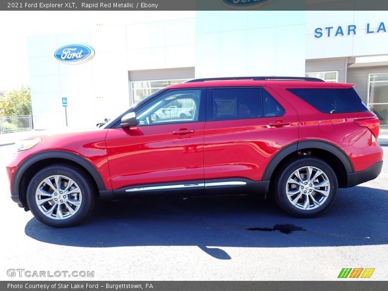 Rapid Red Metallic / Ebony 2021 Ford Explorer XLT