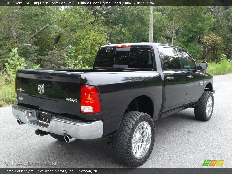 Brilliant Black Crystal Pearl / Black/Diesel Gray 2018 Ram 1500 Big Horn Crew Cab 4x4