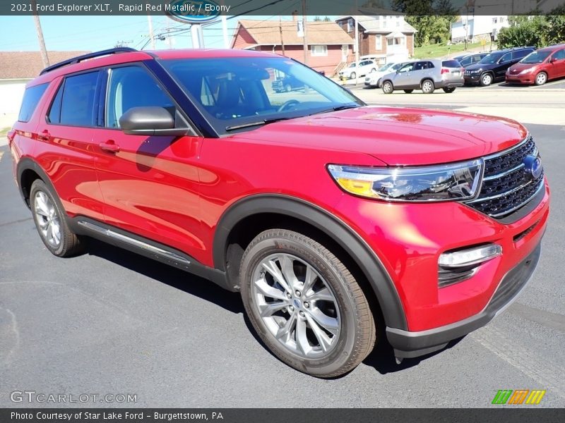 Rapid Red Metallic / Ebony 2021 Ford Explorer XLT