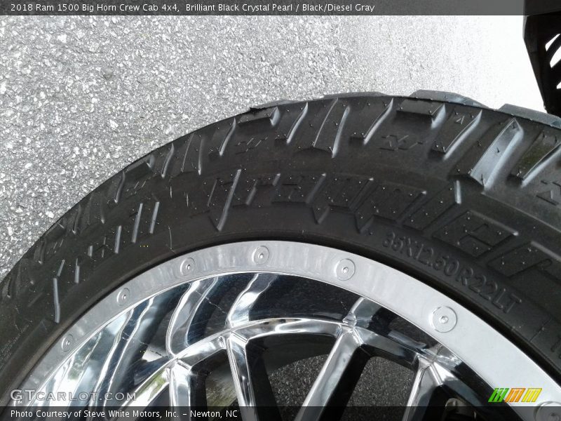 Brilliant Black Crystal Pearl / Black/Diesel Gray 2018 Ram 1500 Big Horn Crew Cab 4x4