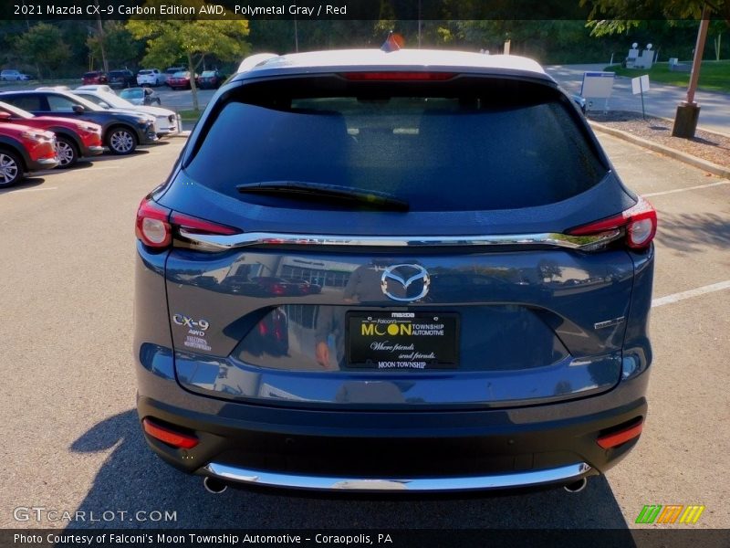 Polymetal Gray / Red 2021 Mazda CX-9 Carbon Edition AWD