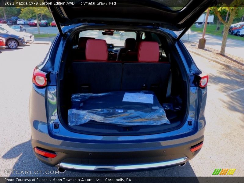 Polymetal Gray / Red 2021 Mazda CX-9 Carbon Edition AWD