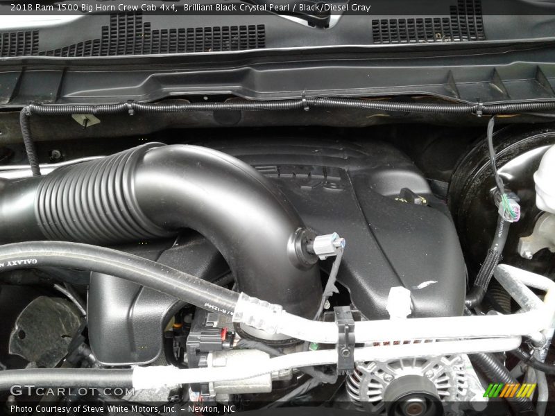 Brilliant Black Crystal Pearl / Black/Diesel Gray 2018 Ram 1500 Big Horn Crew Cab 4x4