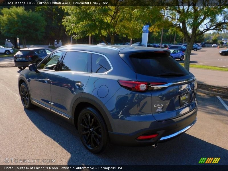 Polymetal Gray / Red 2021 Mazda CX-9 Carbon Edition AWD