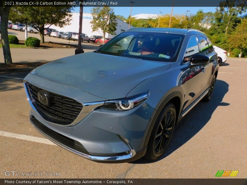 Polymetal Gray / Red 2021 Mazda CX-9 Carbon Edition AWD